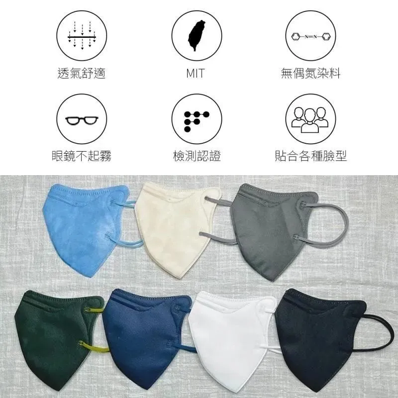 昌明 成人3D 醫用口罩 -耳繩款 30入/盒 ( L 加大 / 有鼻樑壓條) 口罩  3D口罩 醫療口罩