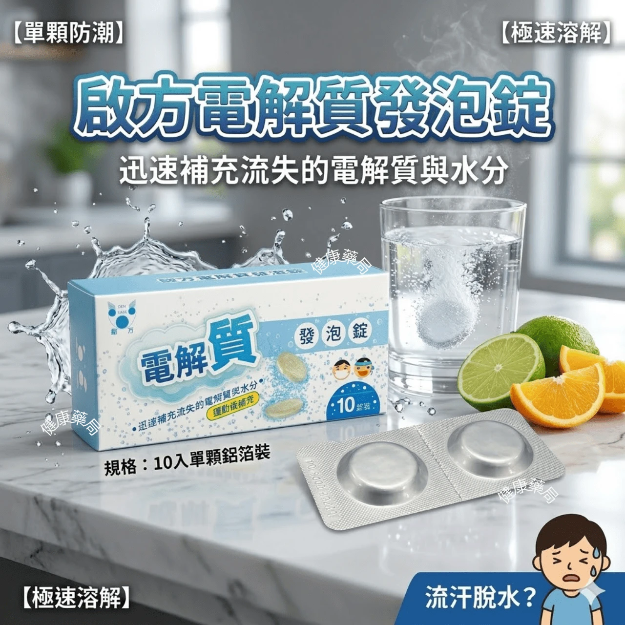 身可補 電解質發泡錠 / 維他命C發泡錠 10錠裝 電解質 發泡錠 補充 能量 維生素 維他命 C