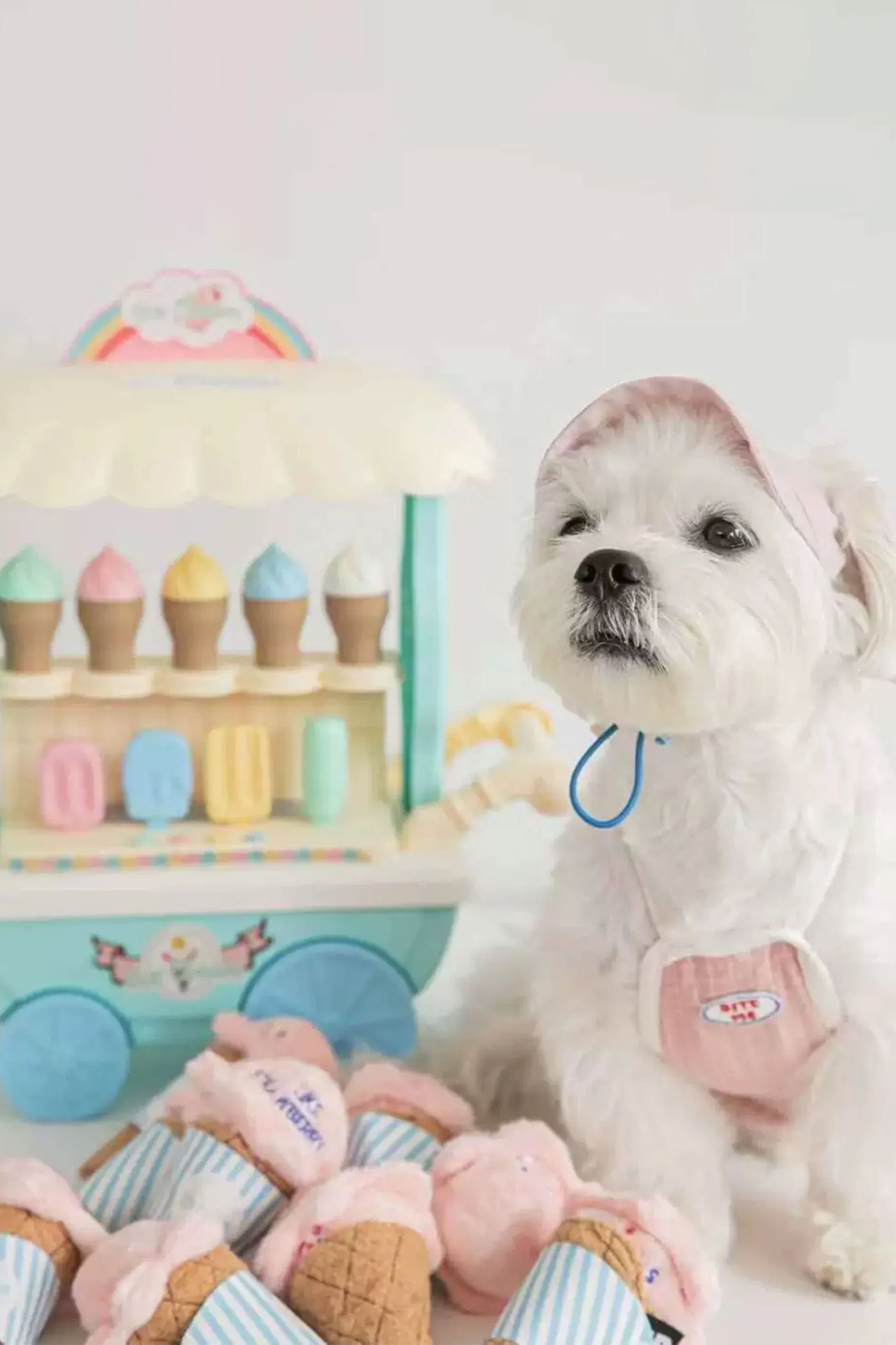 【霈尼 Pet's Need】冰淇淋藏食玩具-草莓牛奶