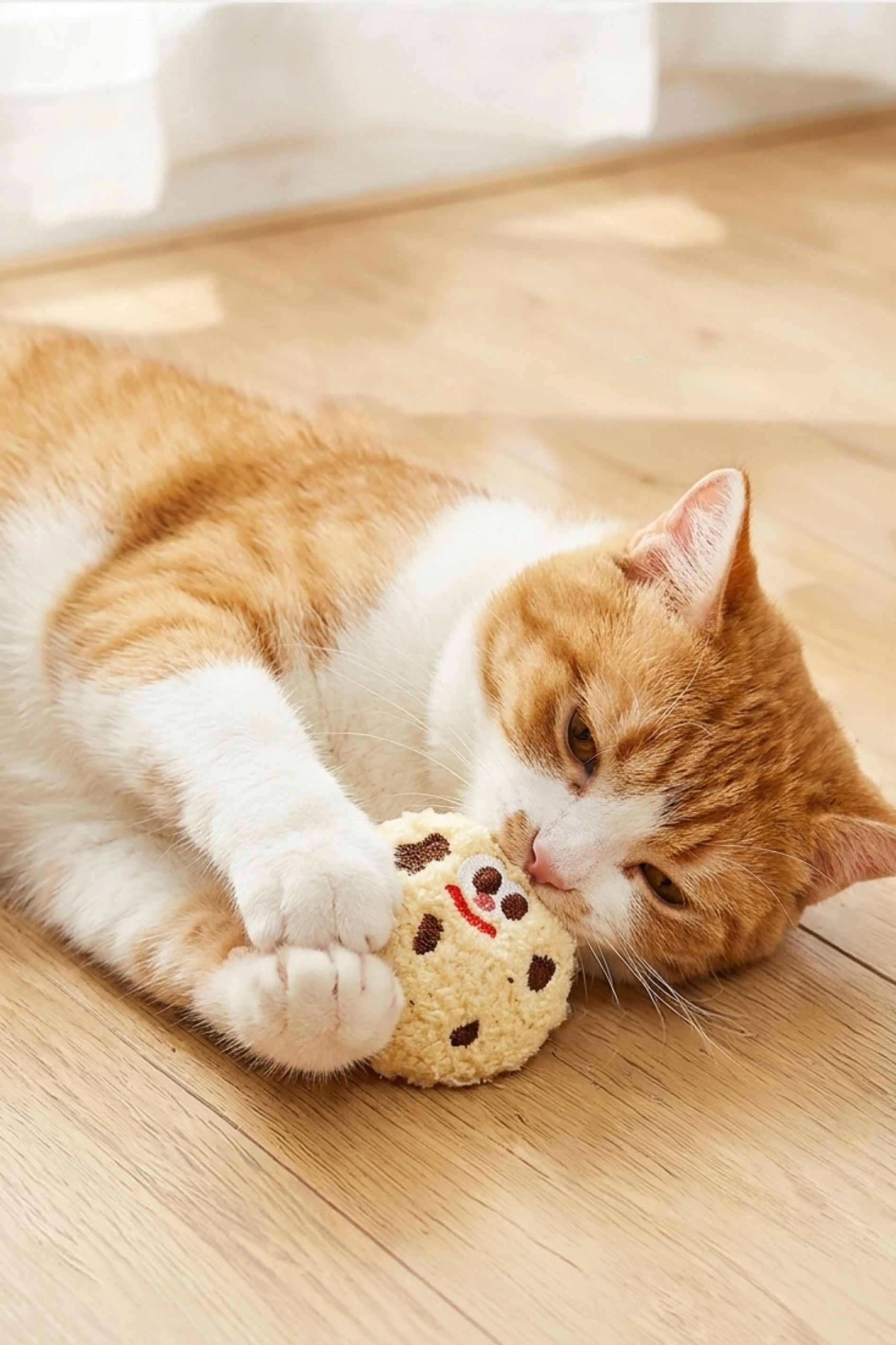 【霈尼 Pet's Need】綿綿軟餅乾貓草玩具∣四色可選