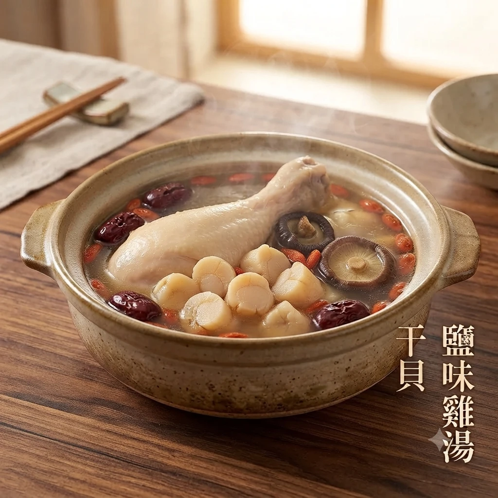 干貝鹽味雞湯