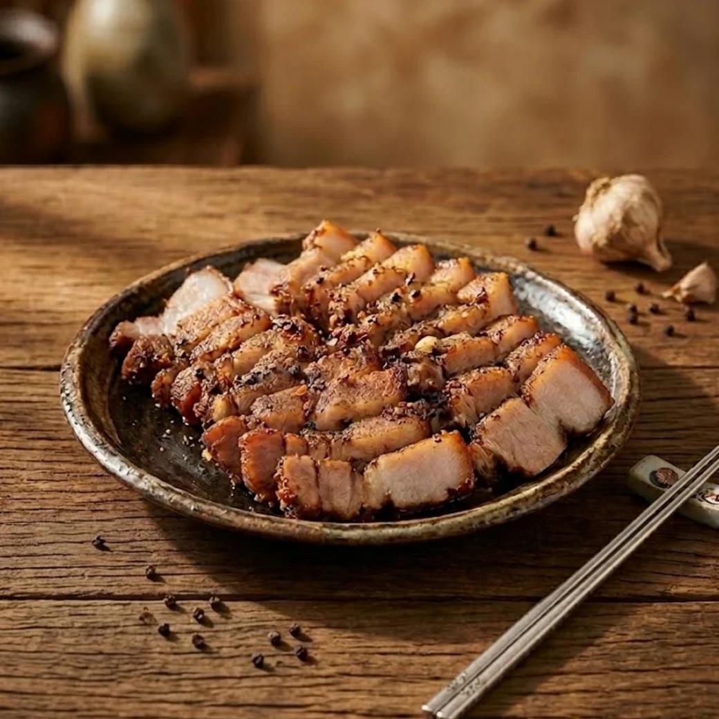 【二師兄】蒜香鹹豬肉