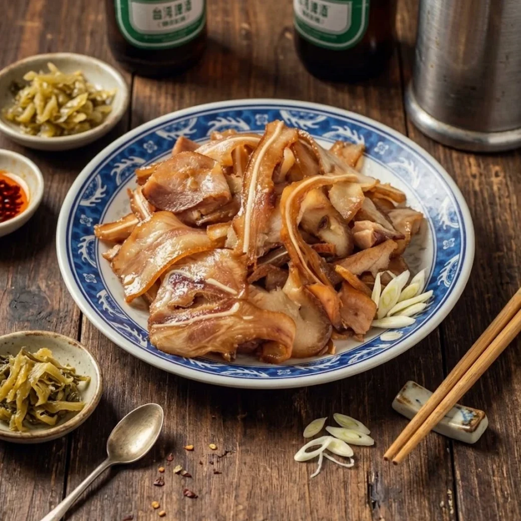 煙燻豬耳絲/500g