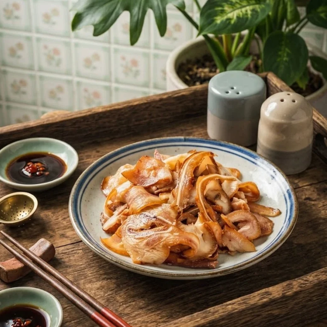 煙燻豬耳絲/500g
