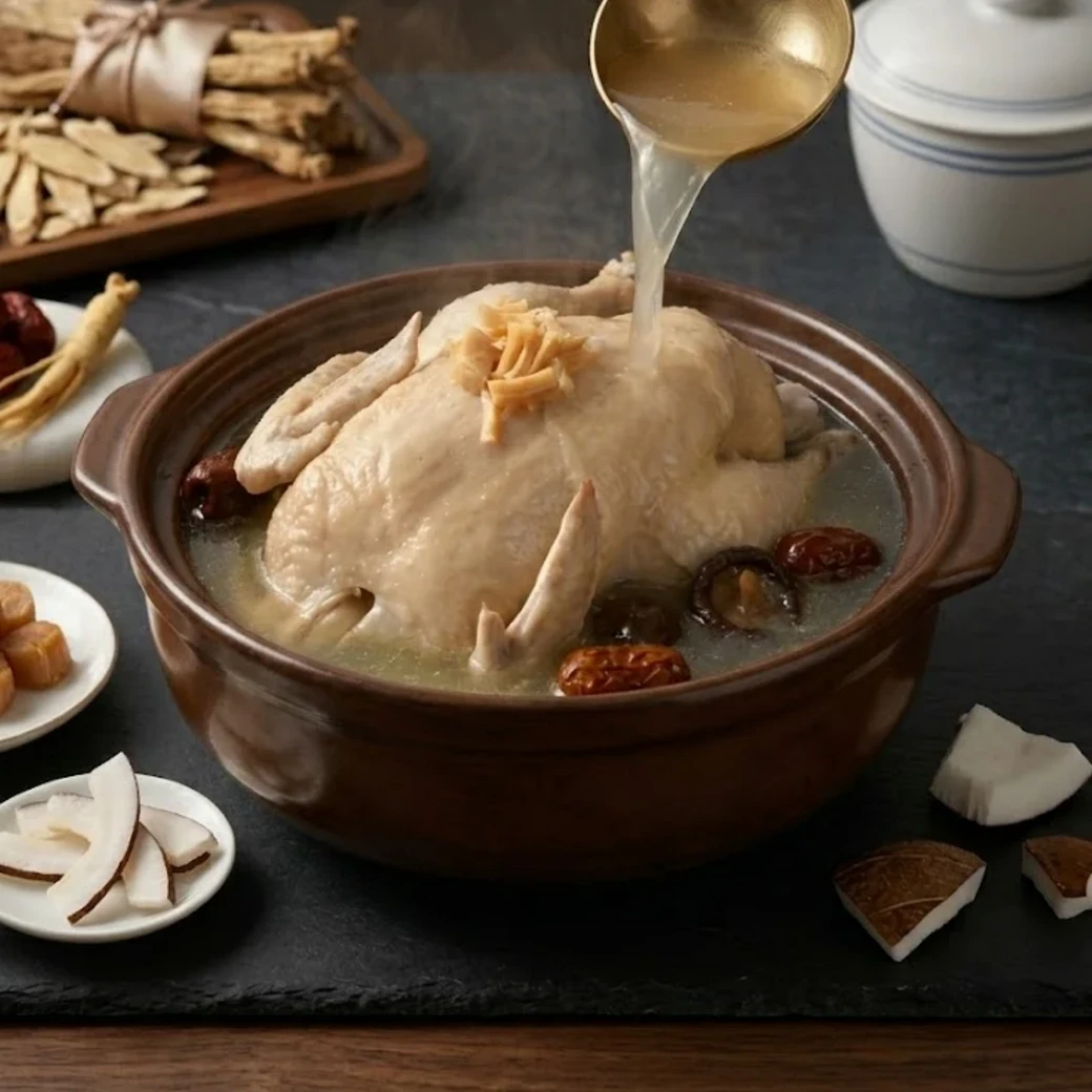 椰子燉土雞湯