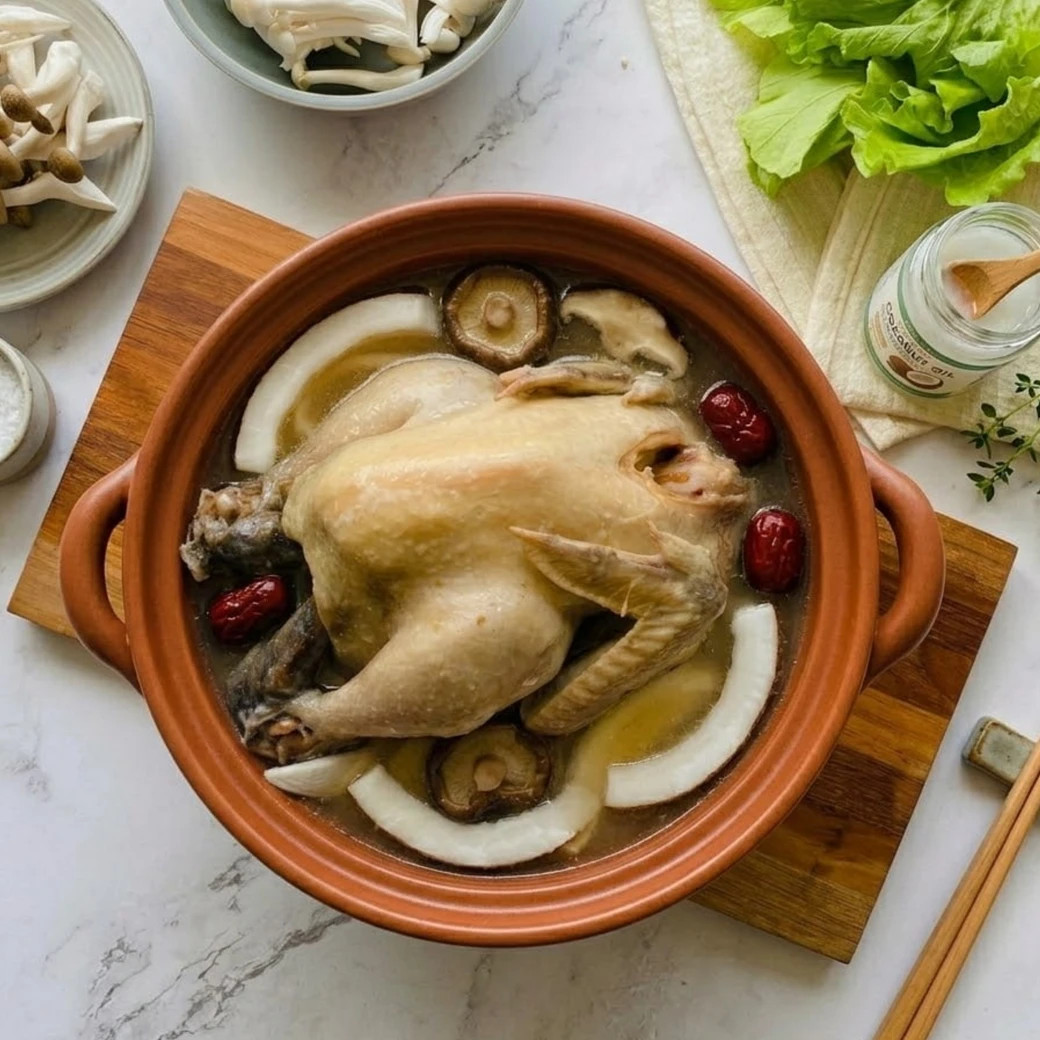 椰子燉土雞湯