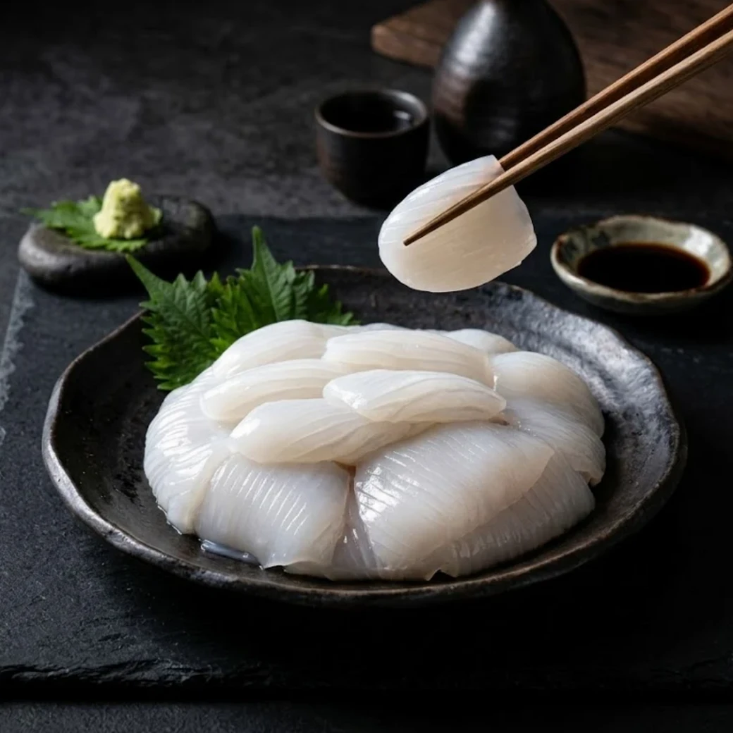 極鮮生食級紋甲花枝刺身(中/大)