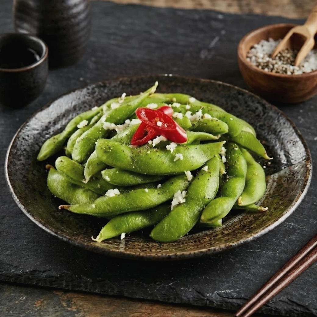 蒜香毛豆(解凍即食)