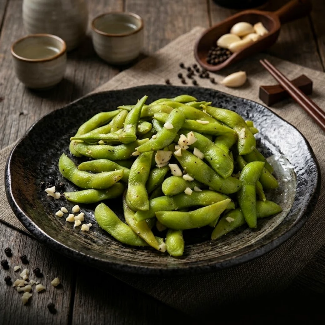 蒜香毛豆(解凍即食)