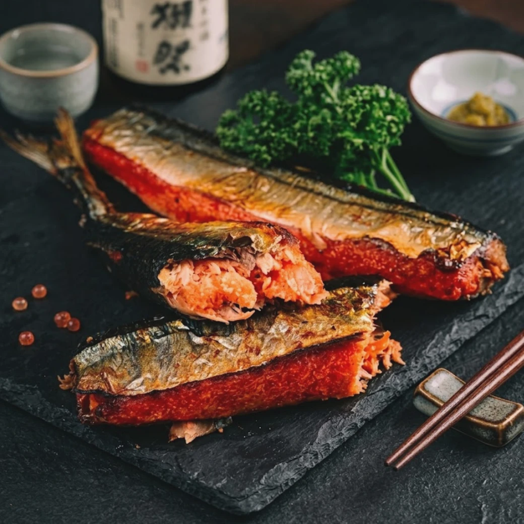 明太子秋刀魚(5隻/320g/盤)