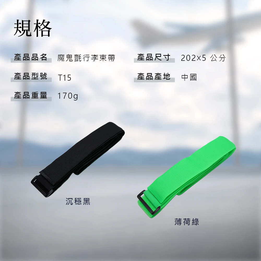 T15 可調式 十字行李箱束帶