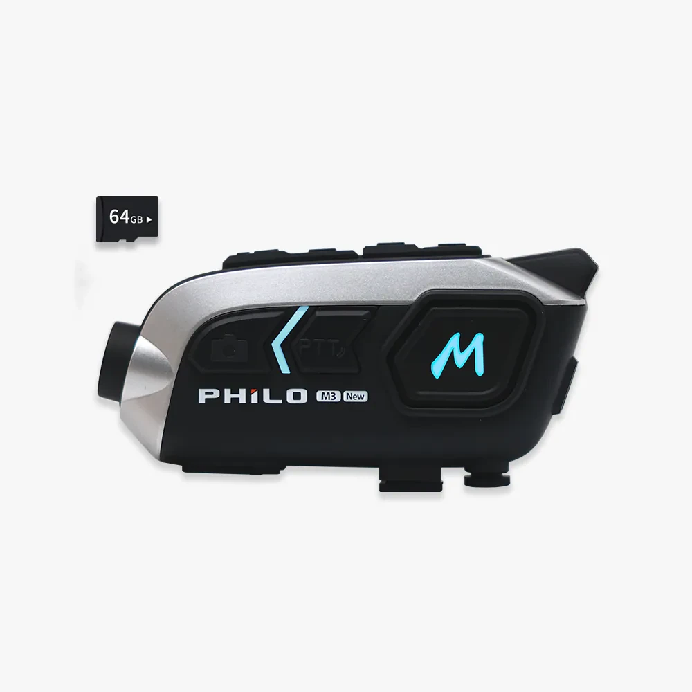 新獵鯊M3NEW 9小時錄影續航 安全帽藍芽耳機 行車紀錄器【贈送64G記憶卡】