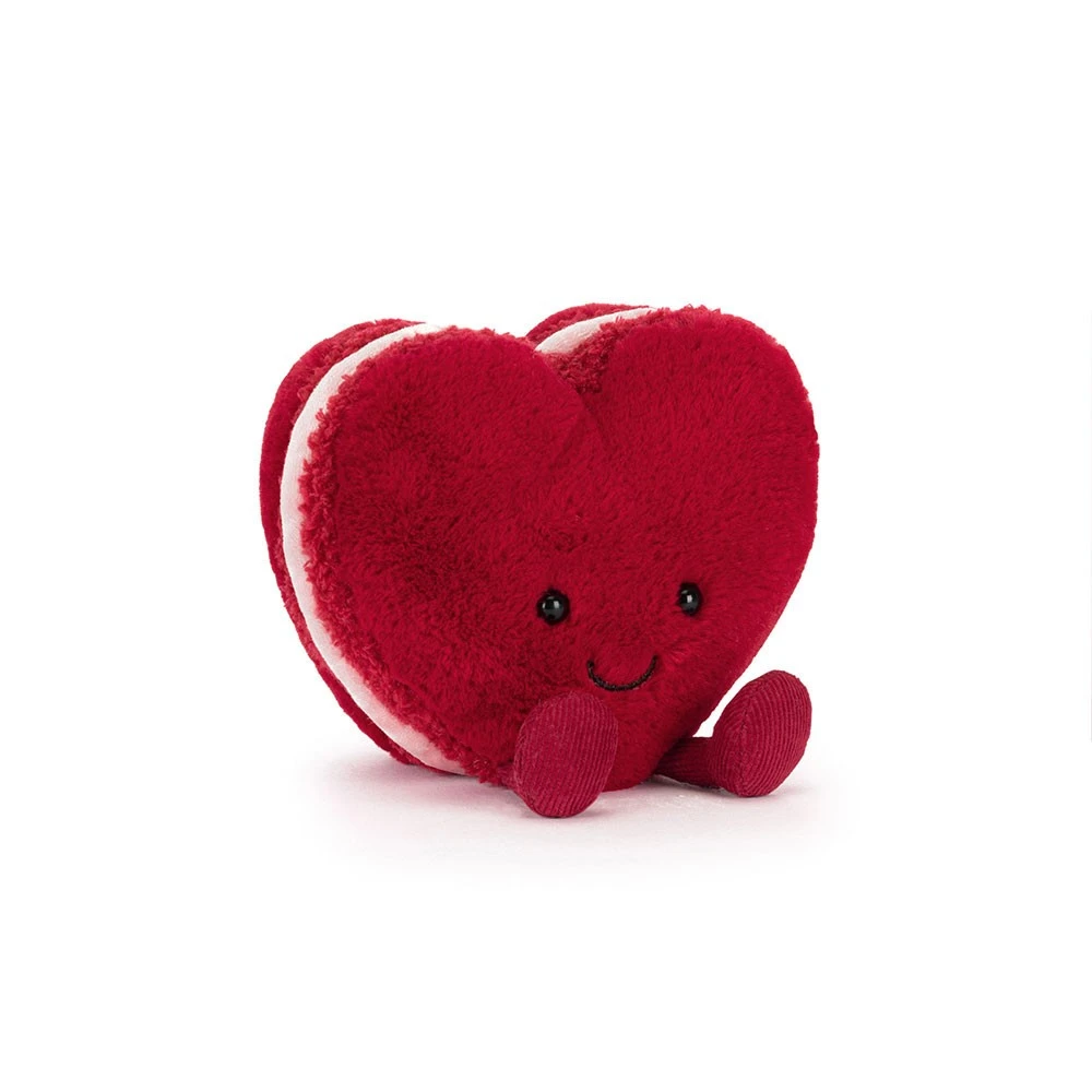 Jellycat Jelly cat Amuseables Arlette Heart Macaron 紅色 愛心馬卡龍