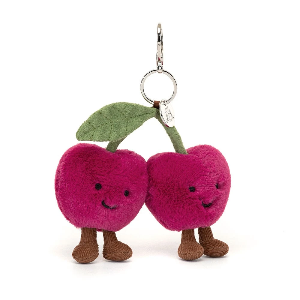 Jellycat Jelly cat Amuseables Cherries Bag Charm 櫻桃吊飾 鑰匙圈
