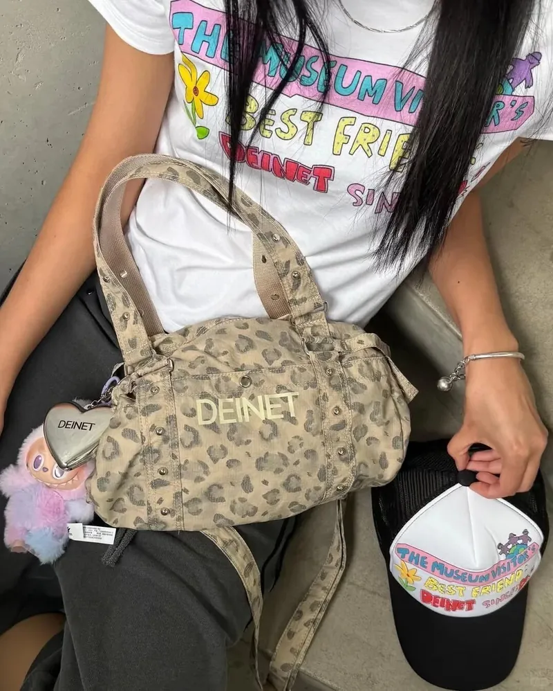DEINET LOGO LOGO DUFFLE MINI BAG 豹紋 迷你  通勤包 行李包 三色