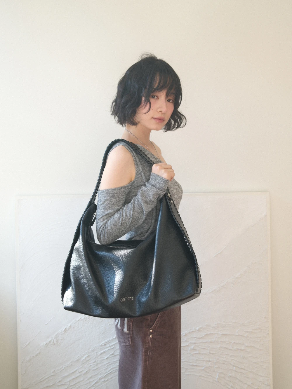 as’’on ason ROVE BAG 肩背包 黑色
