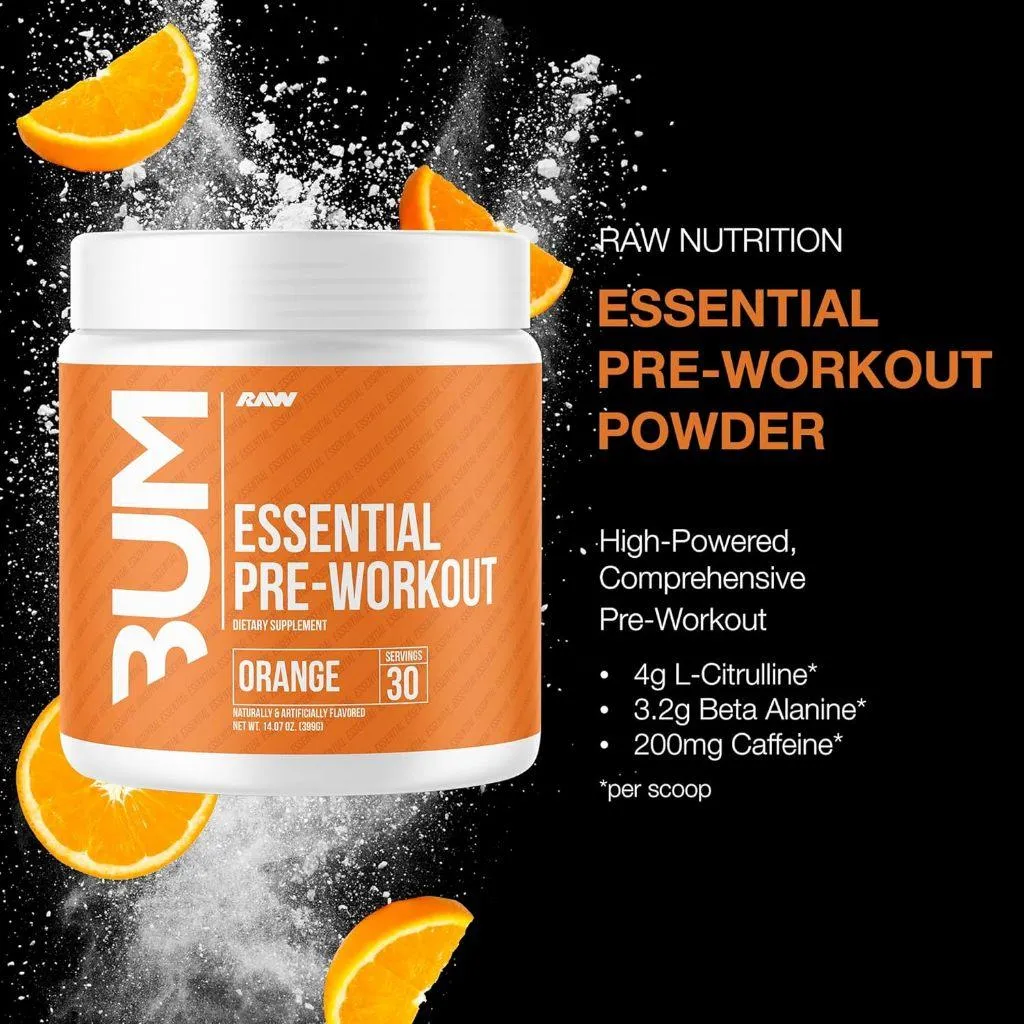 (現貨) CBUM RAW Essential Pre Workout Chris Bumstead 一氧化氮 訓練前