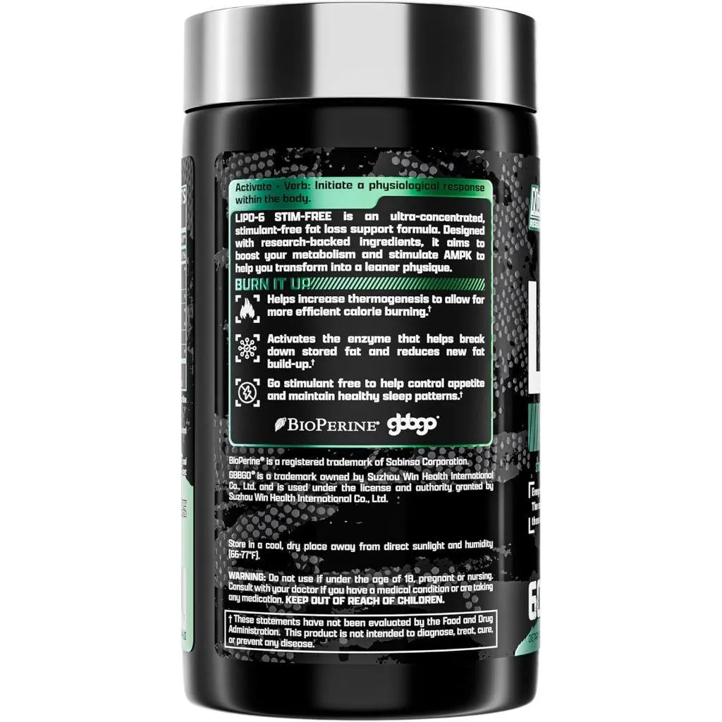 (現貨) Nutrex Lipo-6 Stim-Free 無刺激 生酮 防彈 備賽