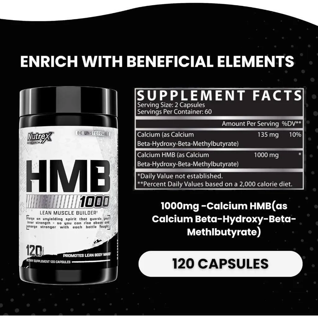 (現貨) Nutrex HMB 1000 120顆裝