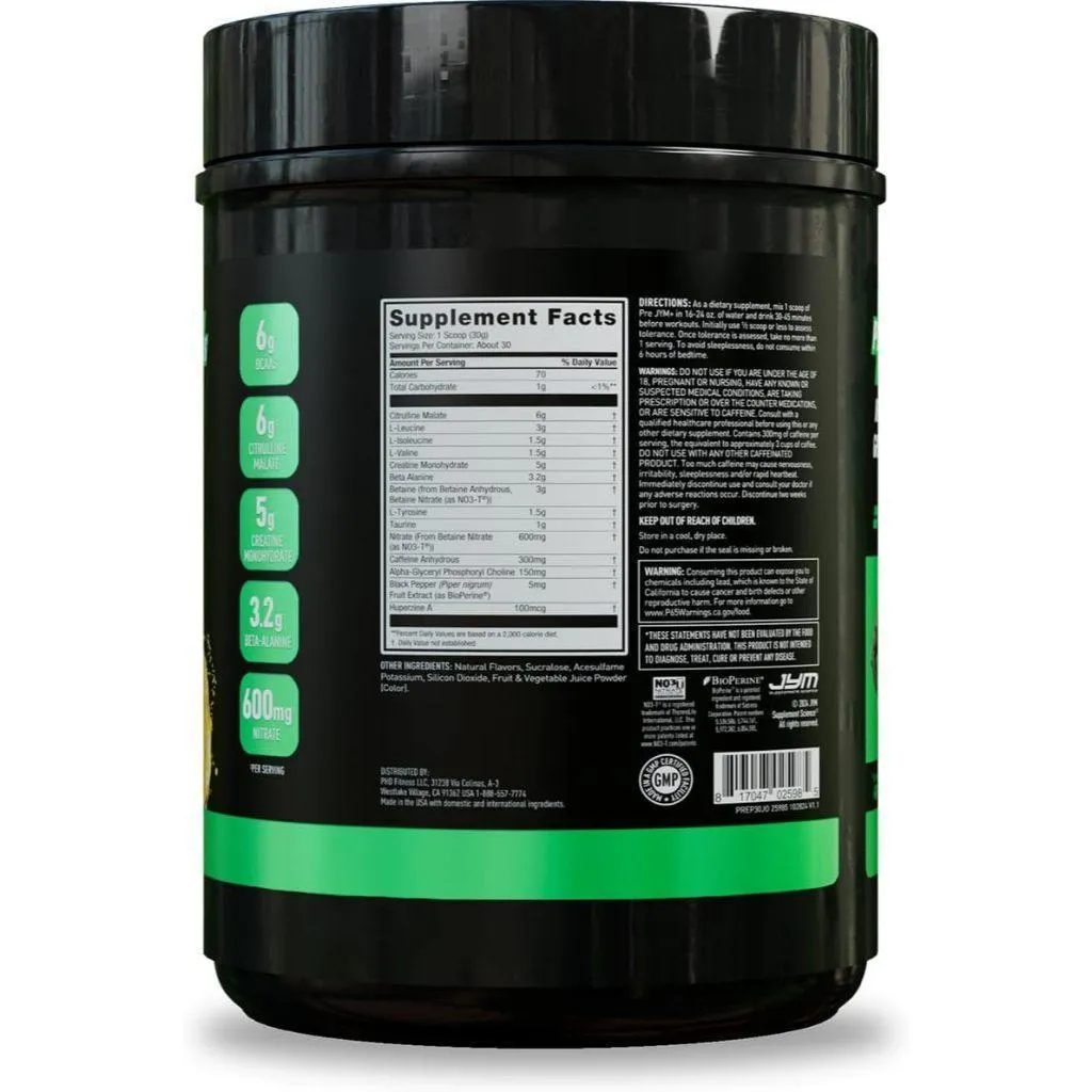 (現貨) 加強版 Pre JYM Plus 30份 一氧化氮 NO3 胺基酸 訓練前 PRE WORKOUT 代購