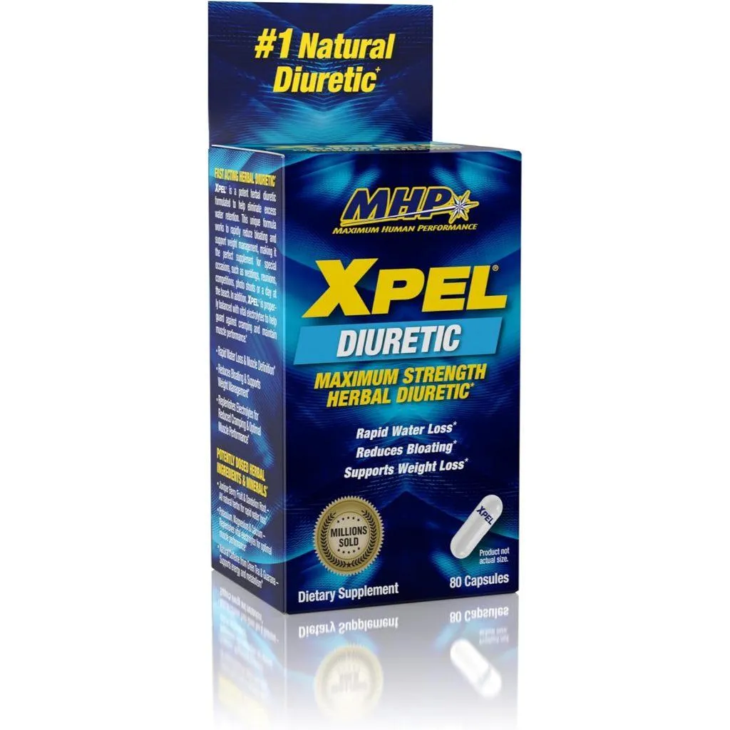 (現貨) 美國銷售第一 備賽聖品 MHP Xpel Diuretic 去水 脫水 備賽 80顆裝