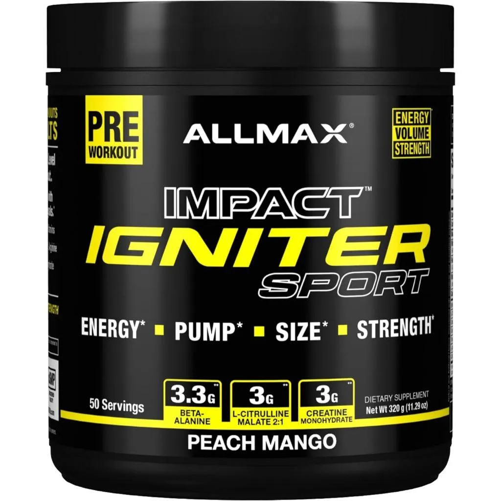 (現貨) Allmax Igniter Sport Pre Workout 50份 一氧化氮 訓練前 C4