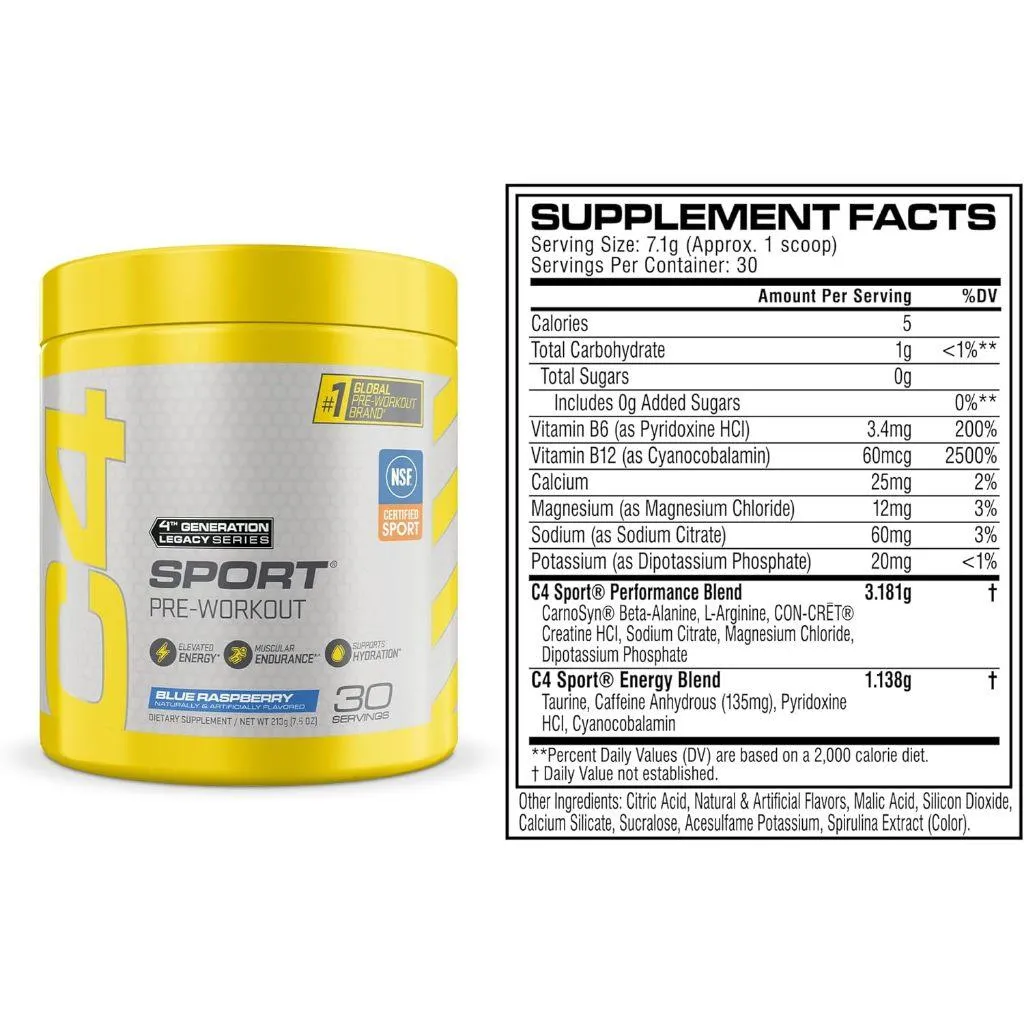 (現貨) 新包裝 NSF認證 備賽OK Cellucor Sport C4 一氧化氮 訓練前 PRE WORKOUT