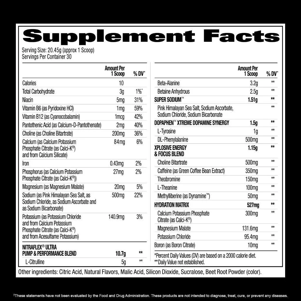 (現貨) GAT SPORT NITRAFLEX Ultra 一氧化氮 NO3 胺基酸 訓練前 PRE WORKOUT