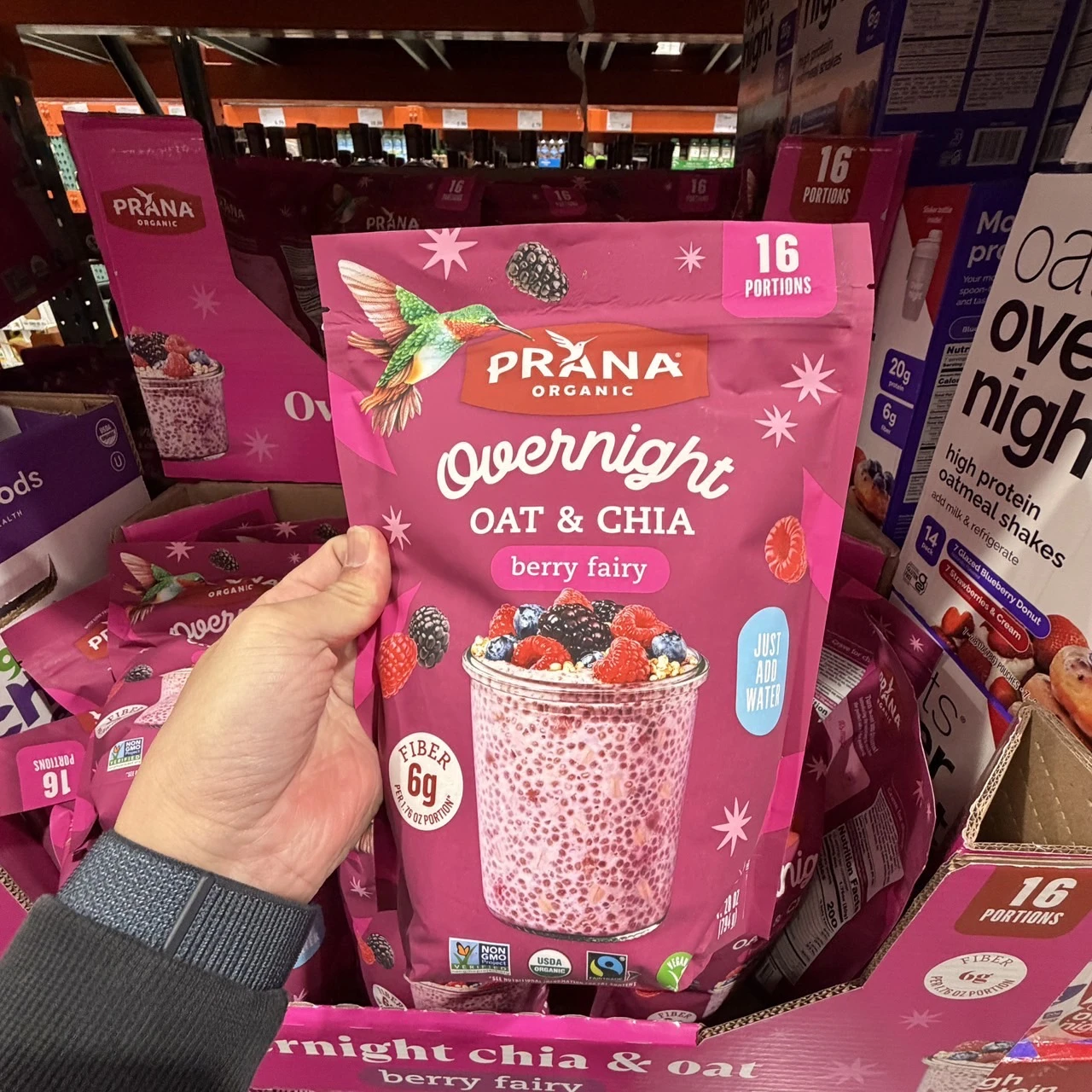 🇺🇸美國prana 低糖隔夜莓果奇亞籽燕麥