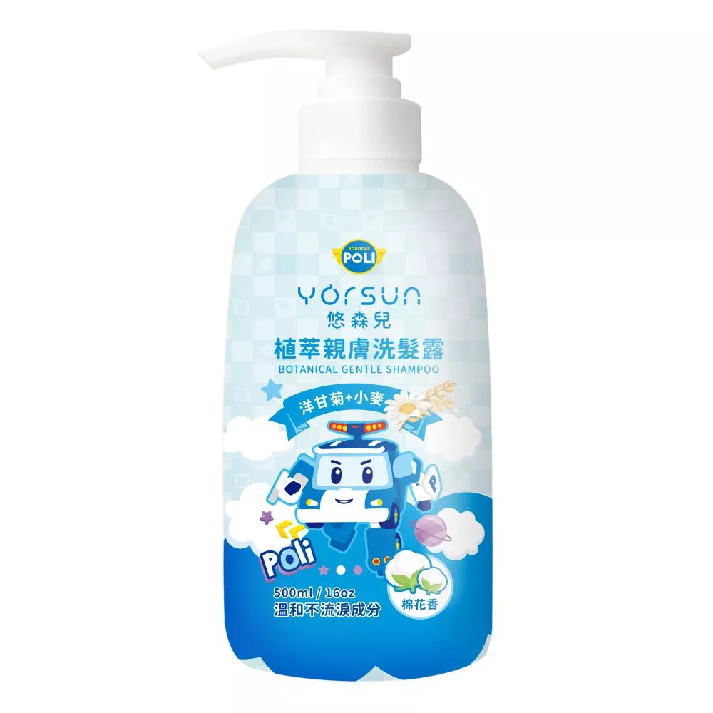 POLI波力 植萃親膚洗髮露 500ml-棉花香