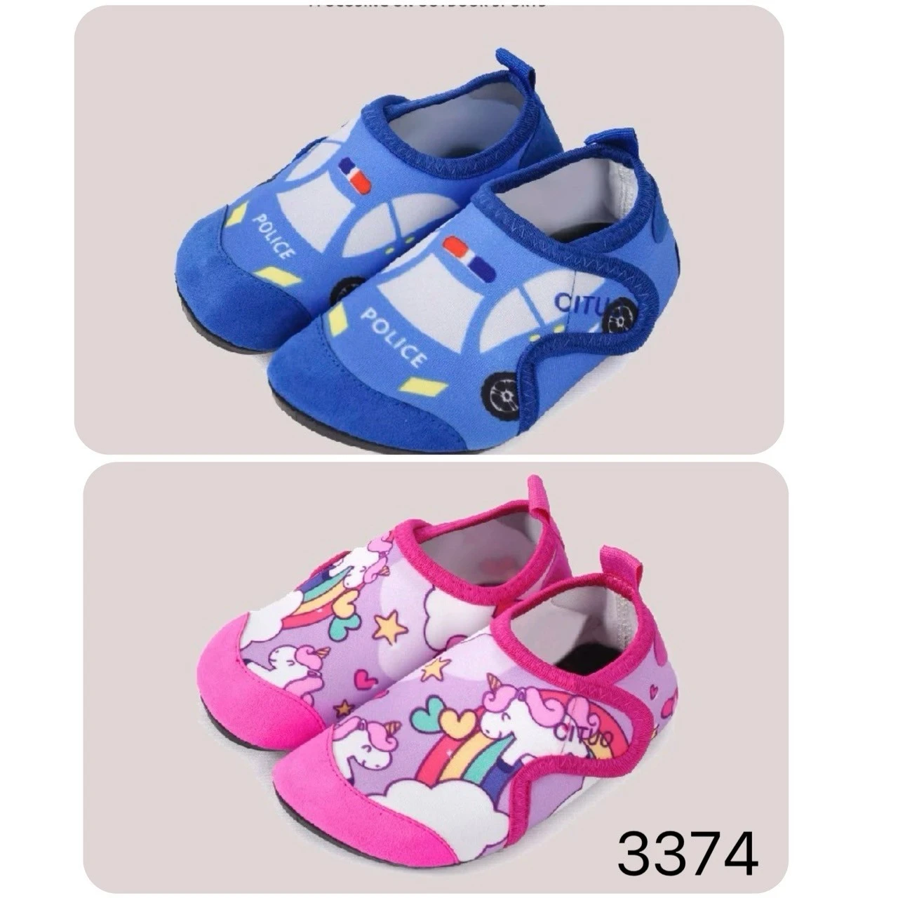 UG-3374魔鬼氈印花沙灘鞋