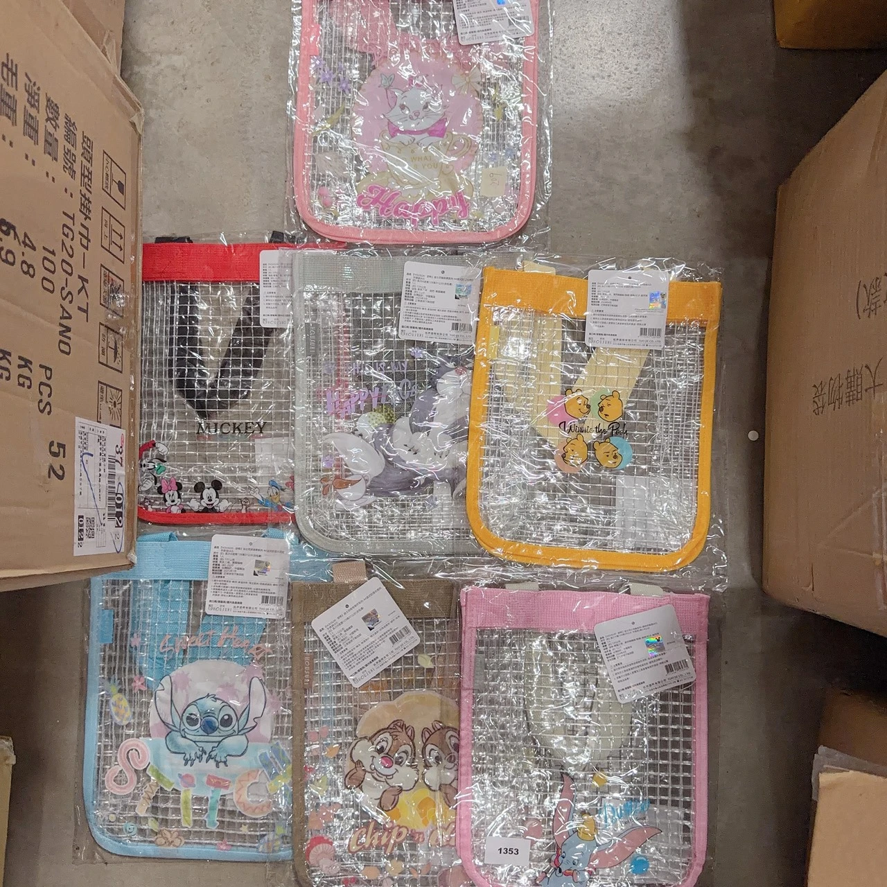 SW-1353迪士尼透明手提袋21*12*29