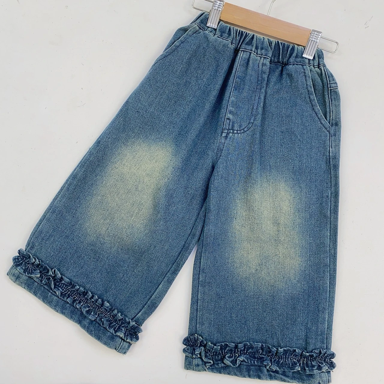 G-9228木耳牛仔寬褲