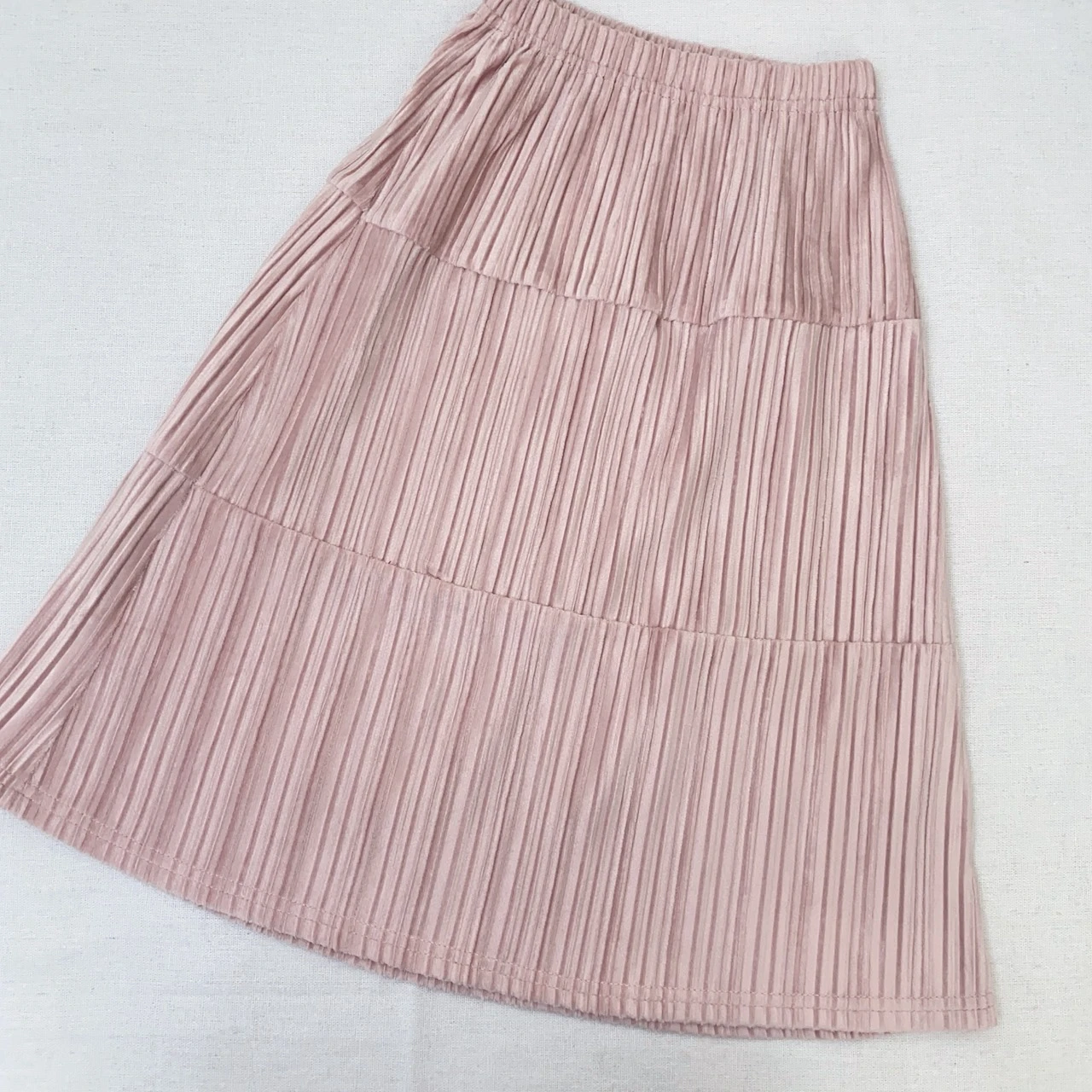 S-9509粉絨布長裙521055