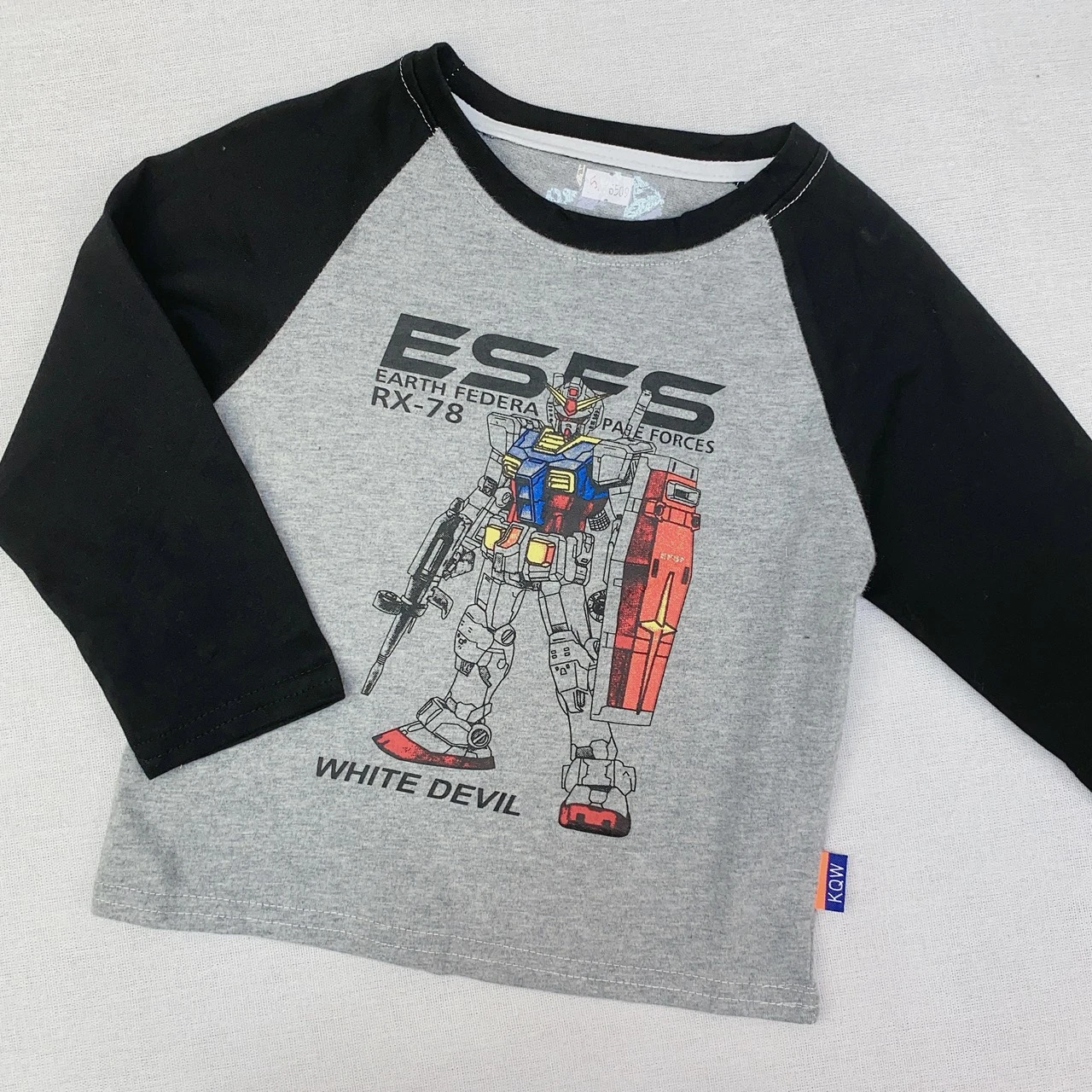 GF-6509黑灰機器人配色上衣
