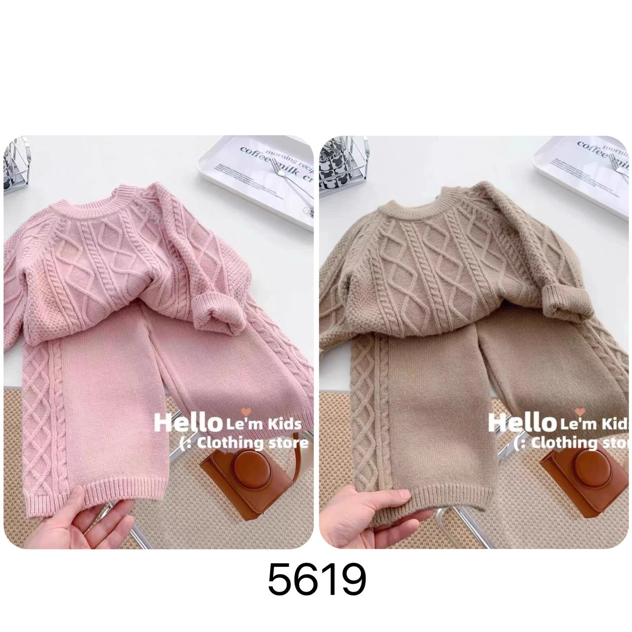 UG-5619麻花毛衣套裝