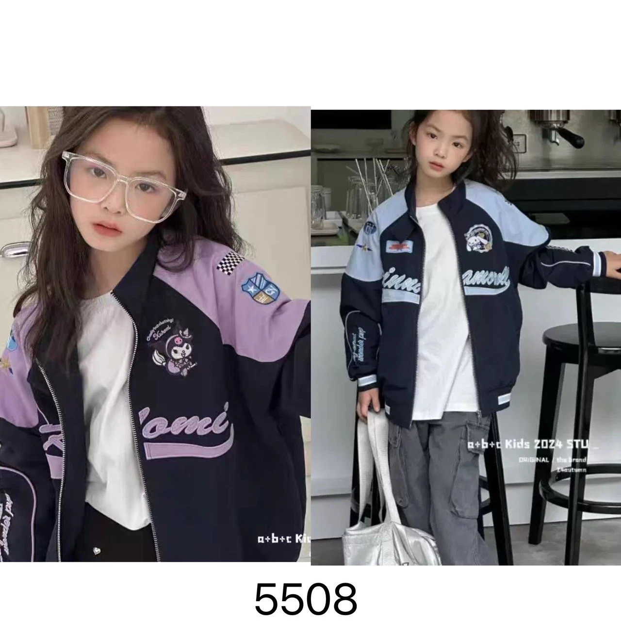 UG-5508可愛造型貼布棒球外套