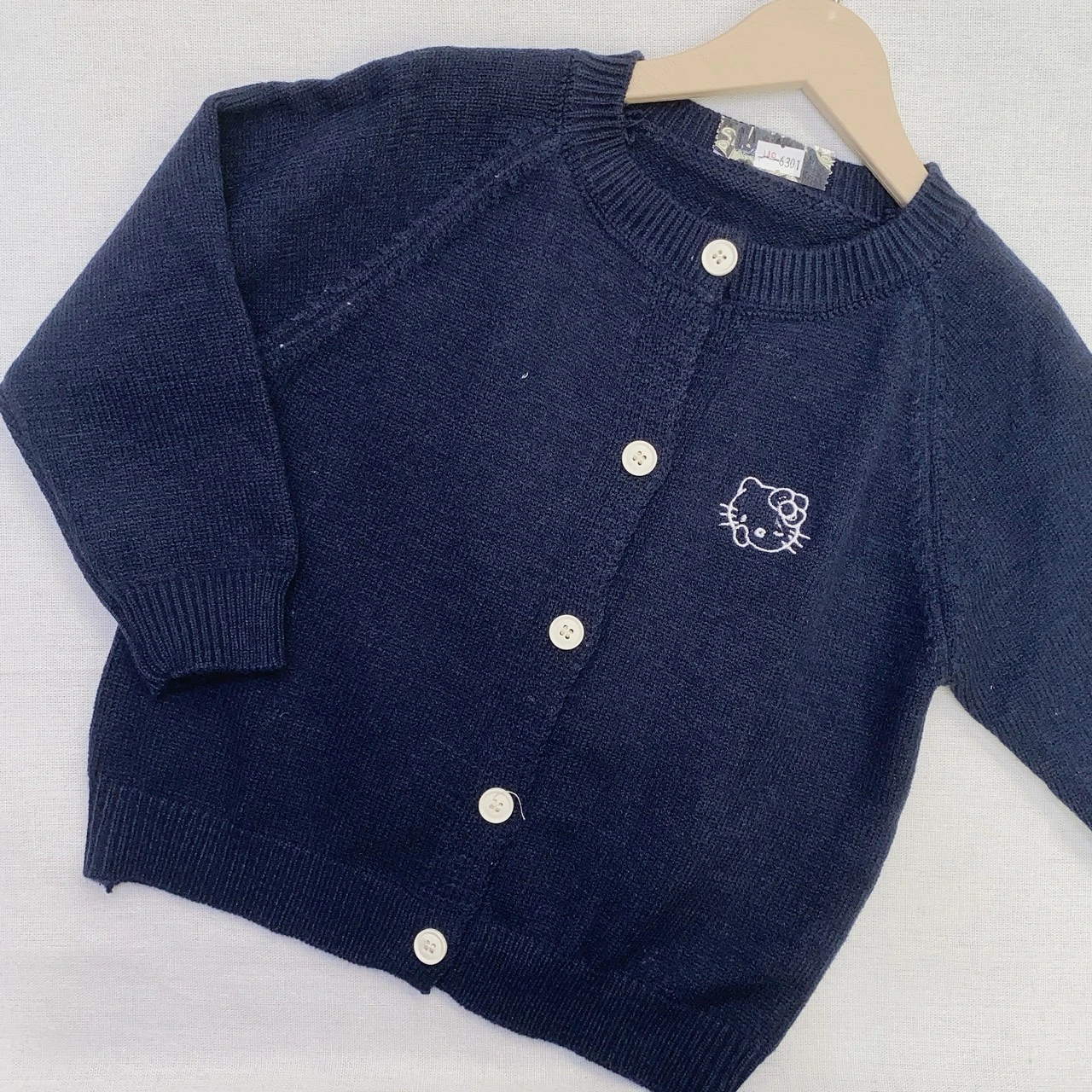 GZG-6301深藍刺繡KT針織外套