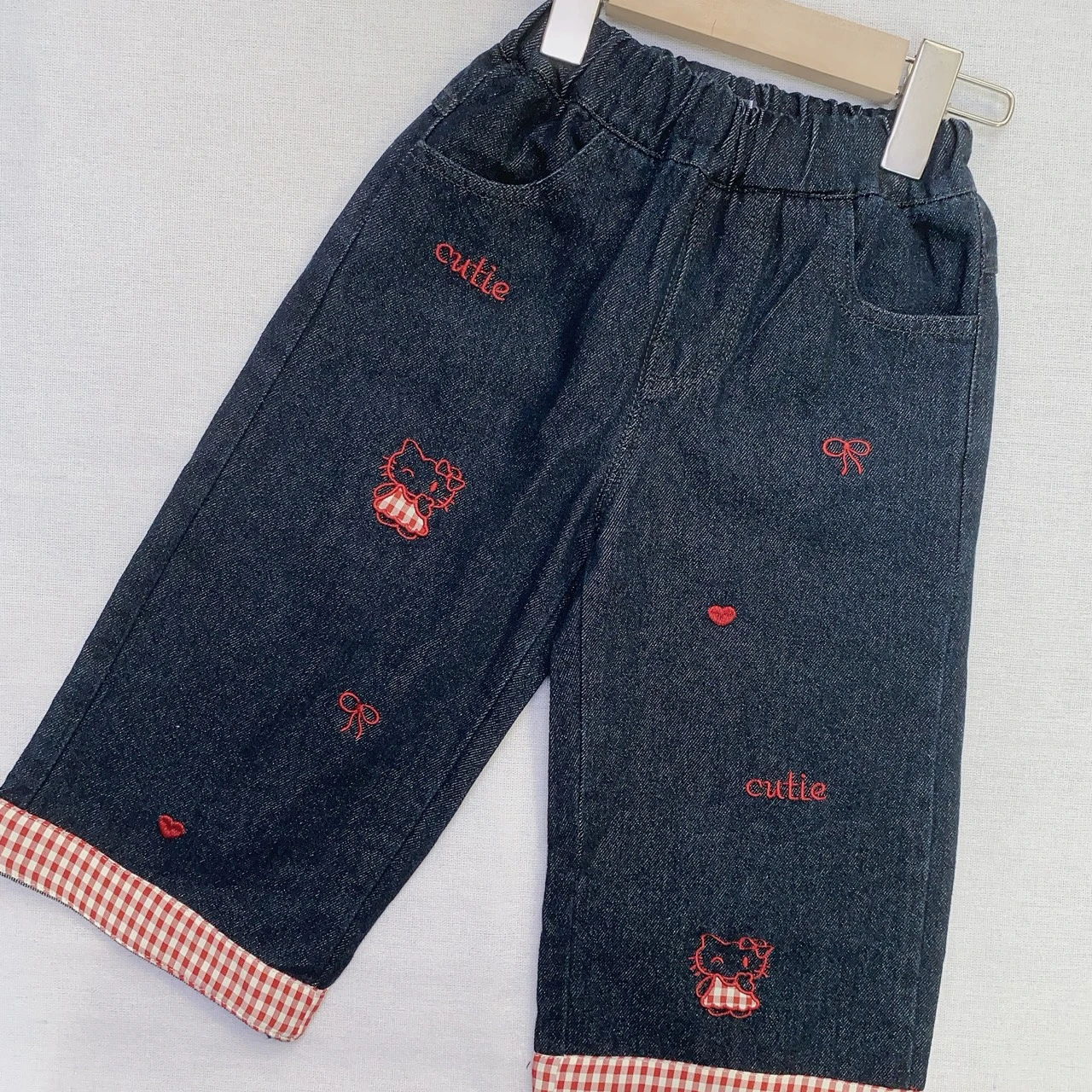 GZH-6431藍刺繡KT牛仔褲