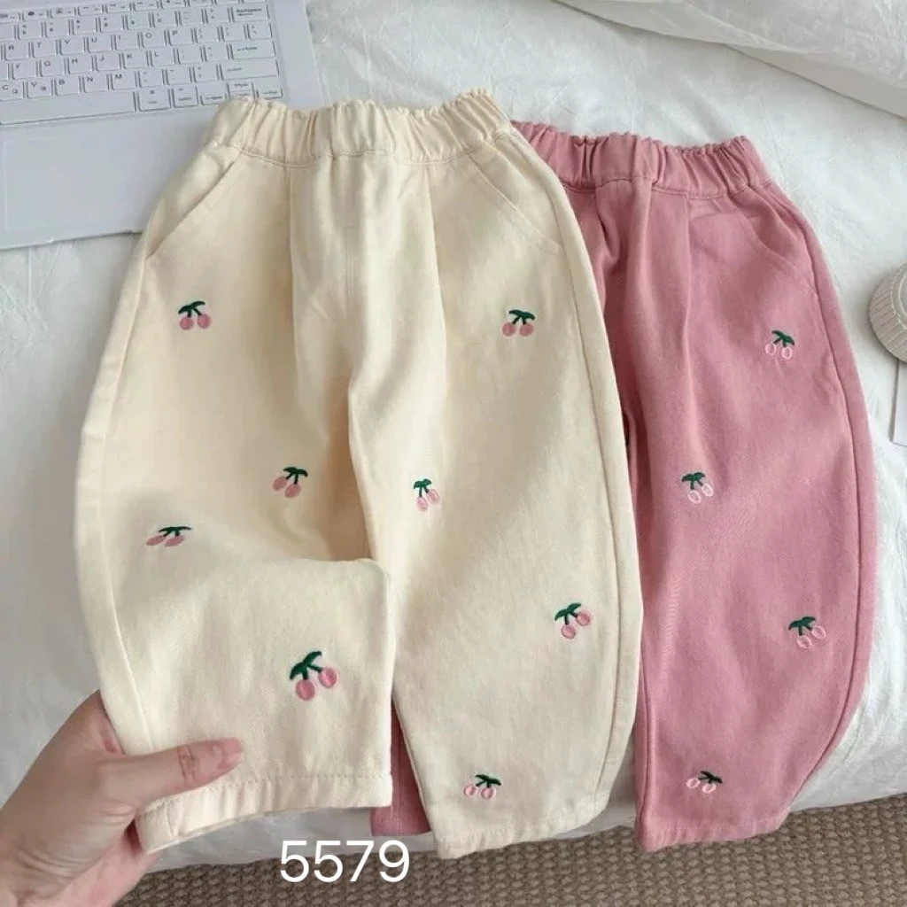 UG-5579滿版櫻桃卡其褲
