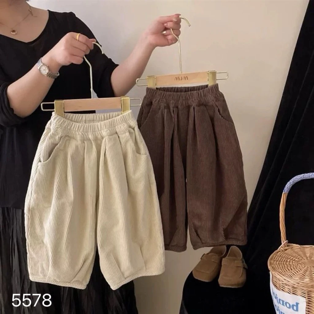 UG-5578燈芯絨百搭寬褲