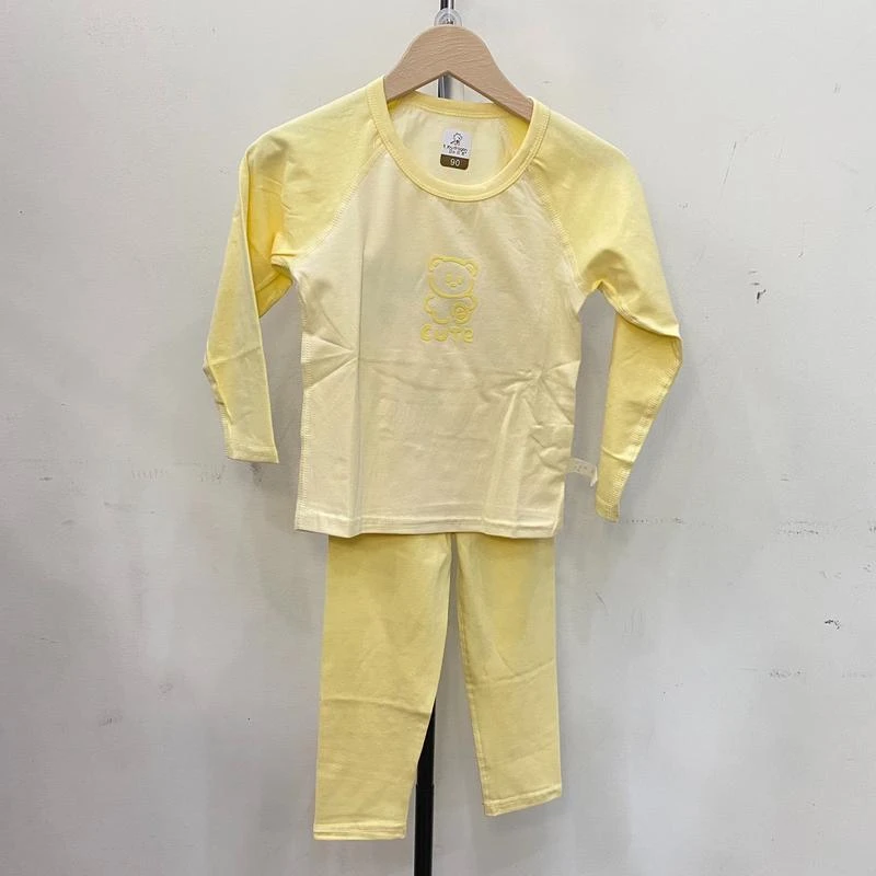 U-1919黃素面熊熊居家服