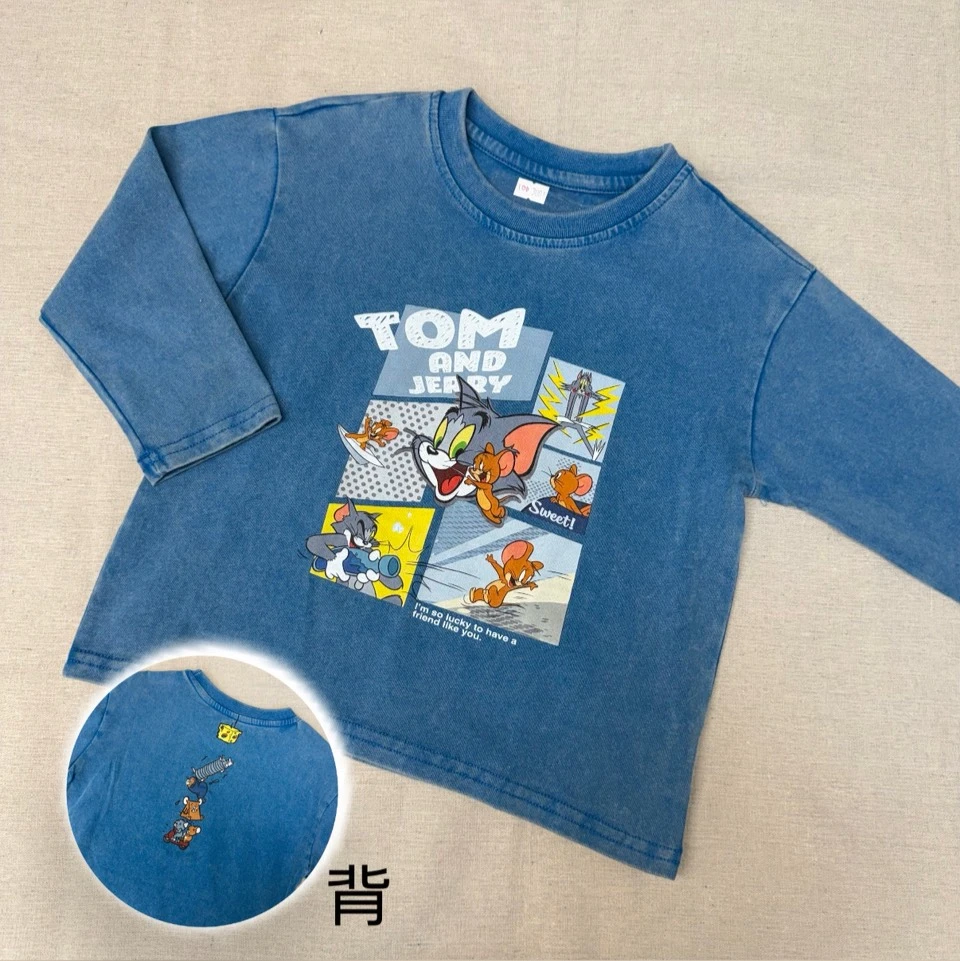 GZH-3001藍湯姆貓與傑栗鼠上衣