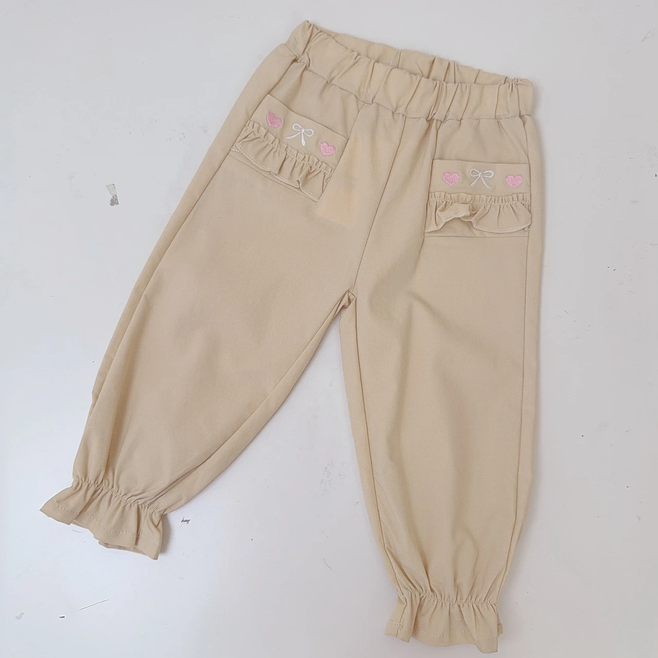 S-3290杏荷葉縮腳褲986067