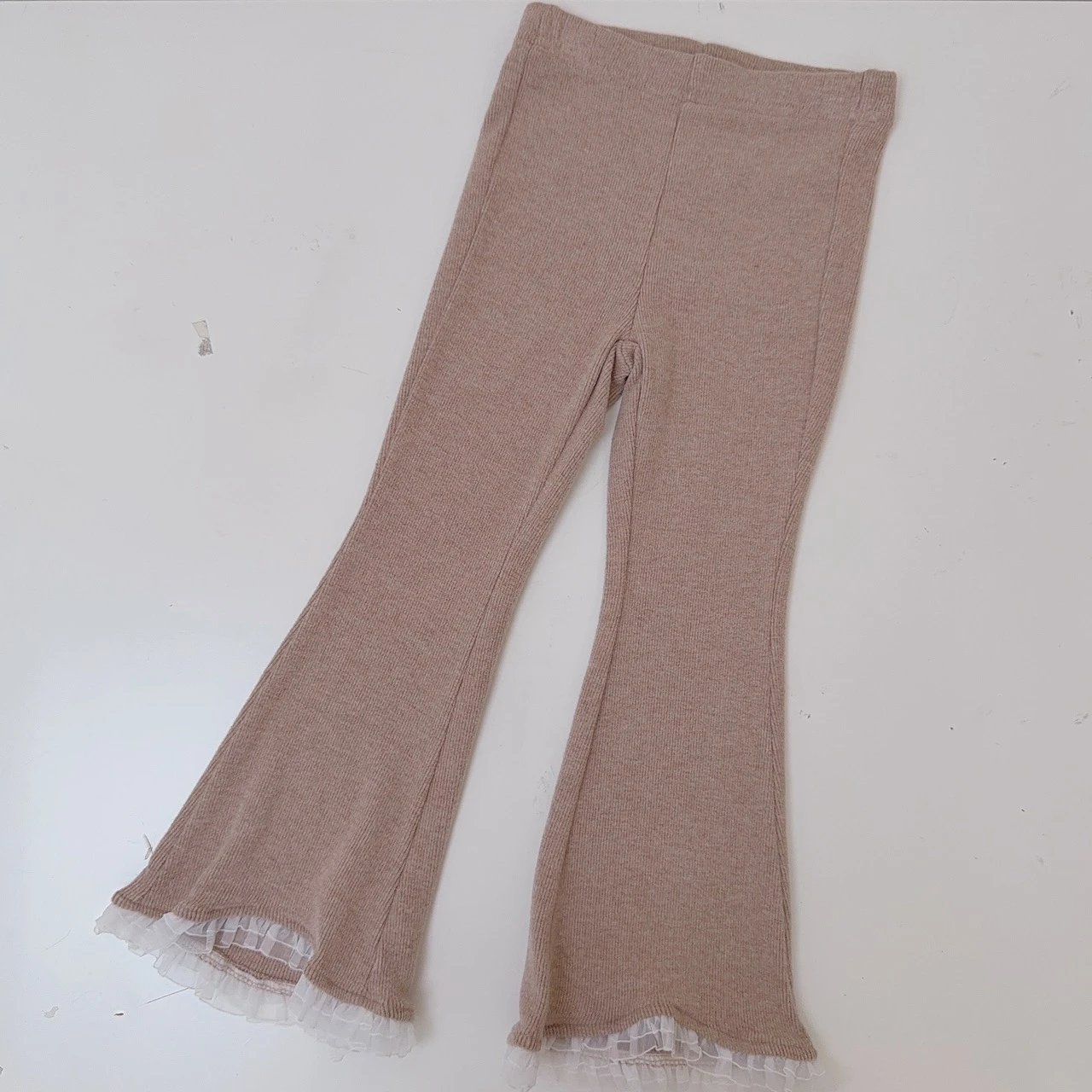 S-3301卡拚蕾絲喇叭內搭褲381014