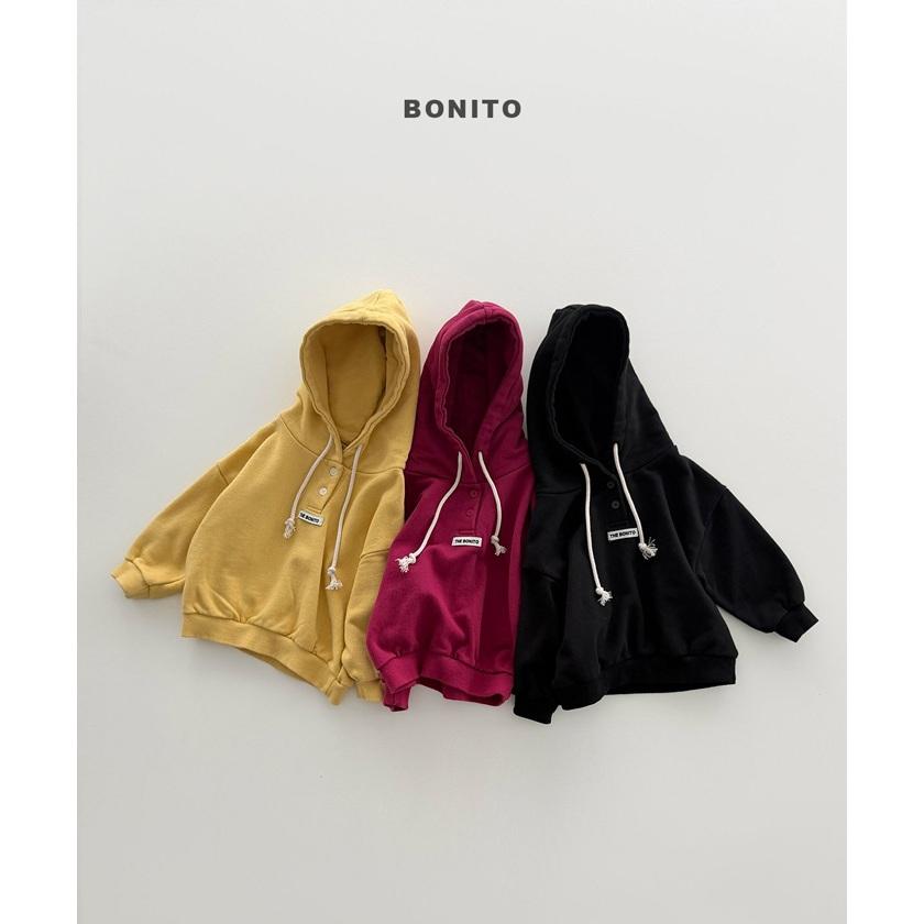 【90-140】韓國童裝 BONITO 秋季新款 小標連帽上衣