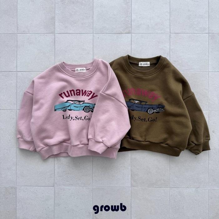 【90-150】韓國童裝 GROWB 秋季商品 車車英文上衣