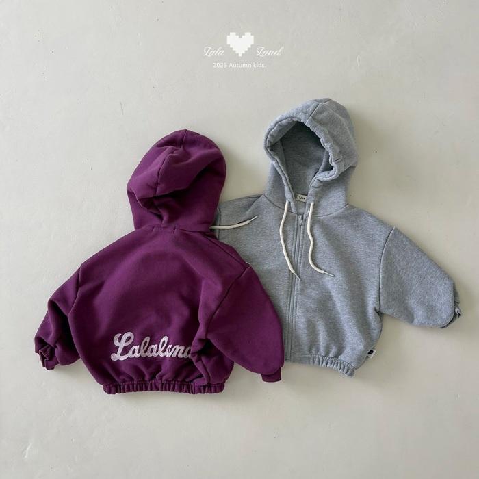 【90-120】韓國童裝 秋季新款 LALA LAND 刺繡連帽外套