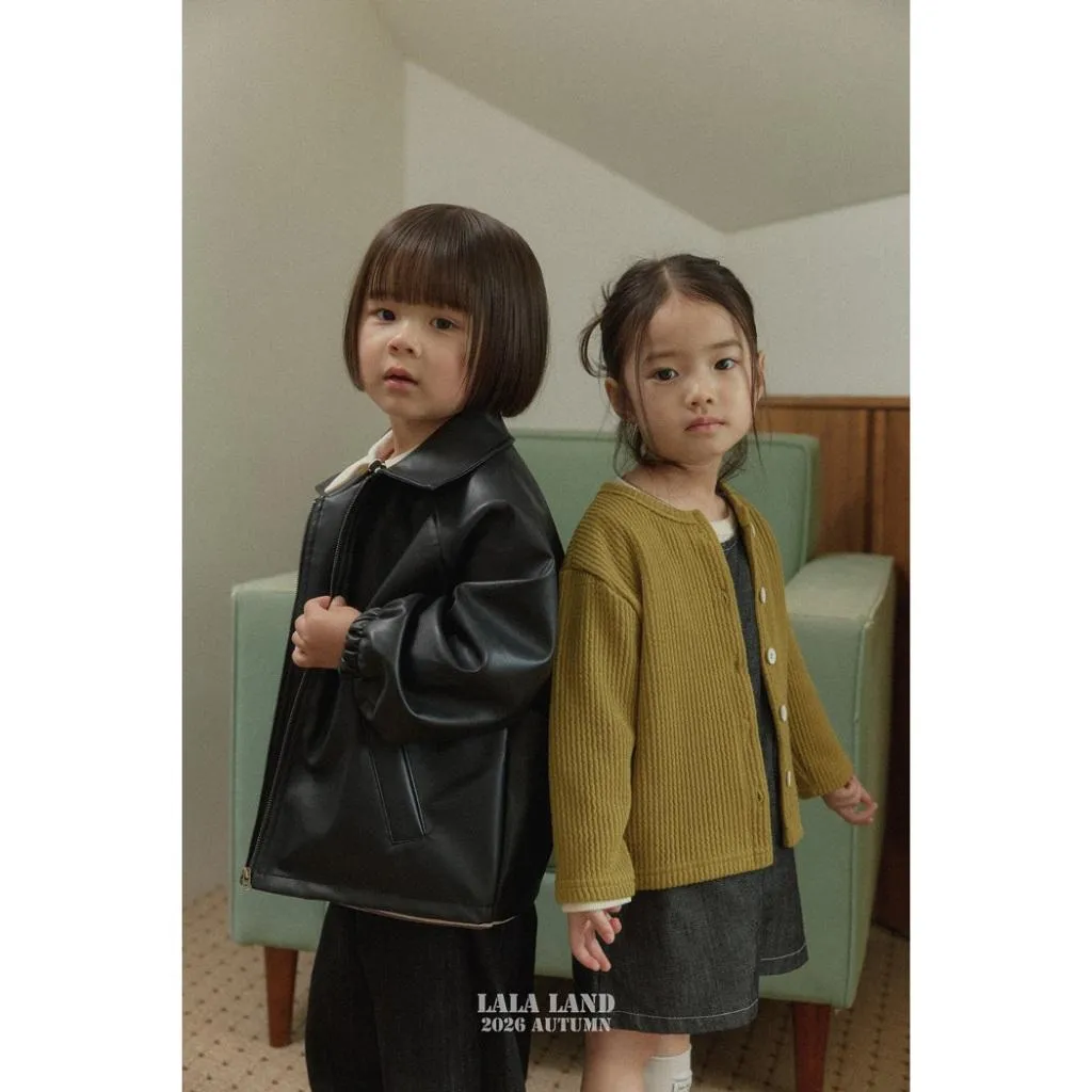 【90-120】韓國童裝 秋季新款 LALA LAND 牛仔愛心裙