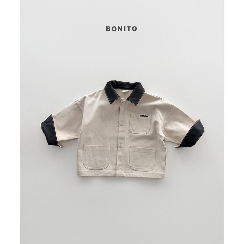 【90-140】韓國童裝 BONITO 秋季新款 翻領工裝外套